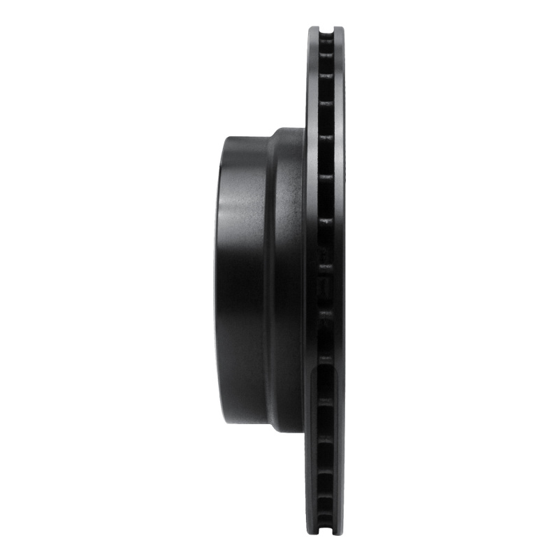 BMW 135IS Brake Rotor (1) - Rear Right - R1 Concepts - Drilled & Slotted - Black - `08-`13